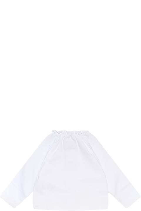 Sale for Baby Girls Il Gufo White Cotton Down Jacket