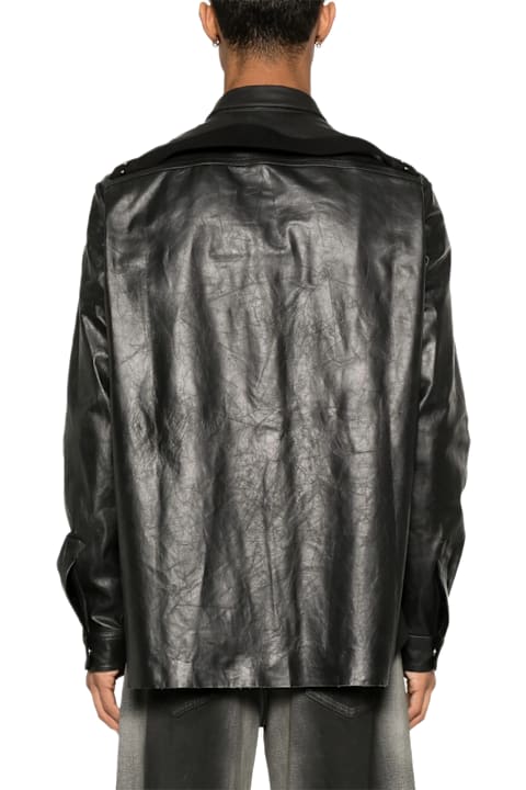 Rick Owens قمصان لـ القسم الرجالي Rick Owens Rick Owens Shirts Black