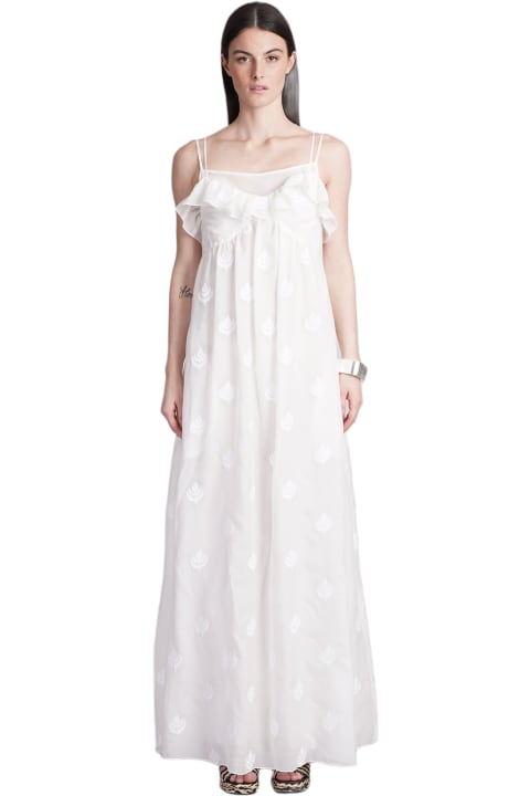 ウィメンズ Holy Caftanのワンピース＆ドレス Holy Caftan Amore Lev Dress In White Cotton