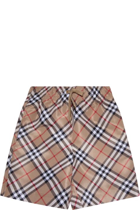Burberry Bottoms for Boys Burberry Beige Shorts