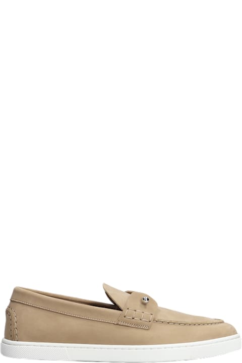 Christian Louboutin for Women Christian Louboutin Chambeliboat Loafers In Beige Leather
