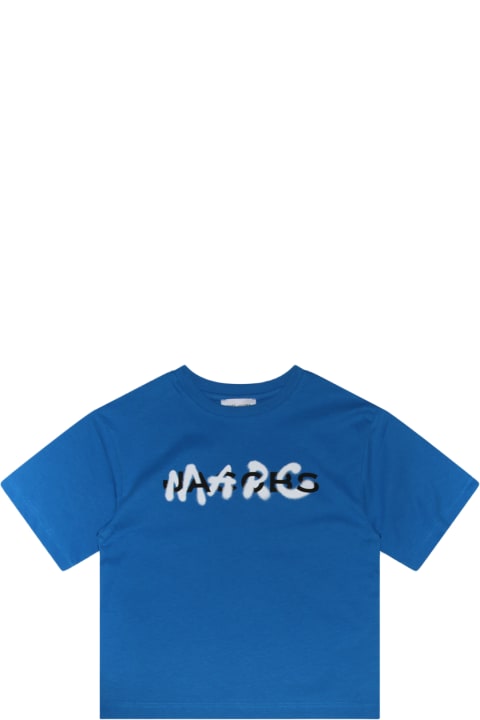 Marc Jacobs Topwear for Girls Marc Jacobs Blue, White And Black Cotton T-shirt