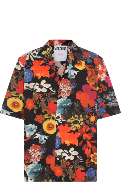 メンズ Moschinoのシャツ Moschino Multicolor Cotton Shirt