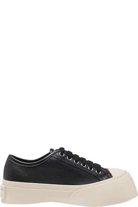 Wedges for Women Marni Black And White Leather Pablo Sneakers