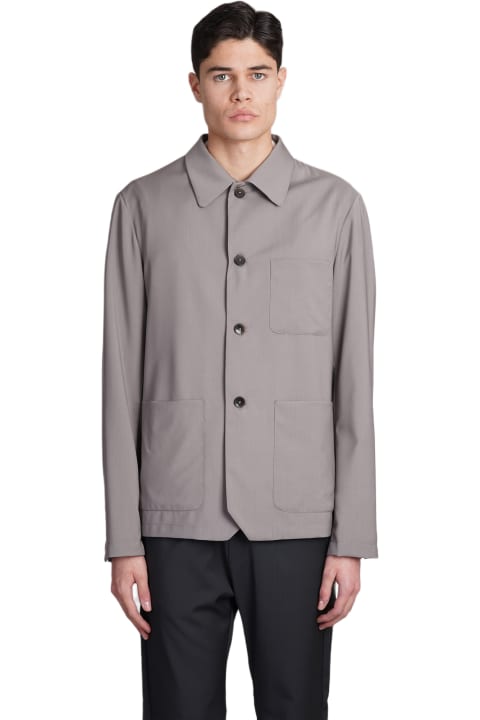Barena Shirts for Men Barena Visal Shirt In Grey Wool