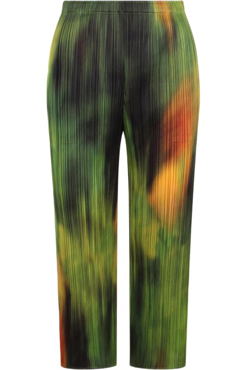 Pleats Please Issey Miyake for Women Pleats Please Issey Miyake Turnip & Spinach Trousers