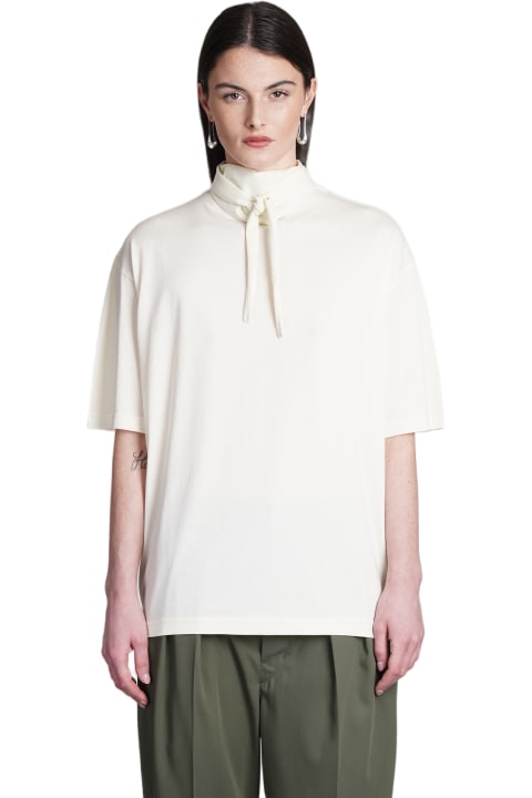 Lemaire Topwear for Women Lemaire T-shirt In Beige Cotton