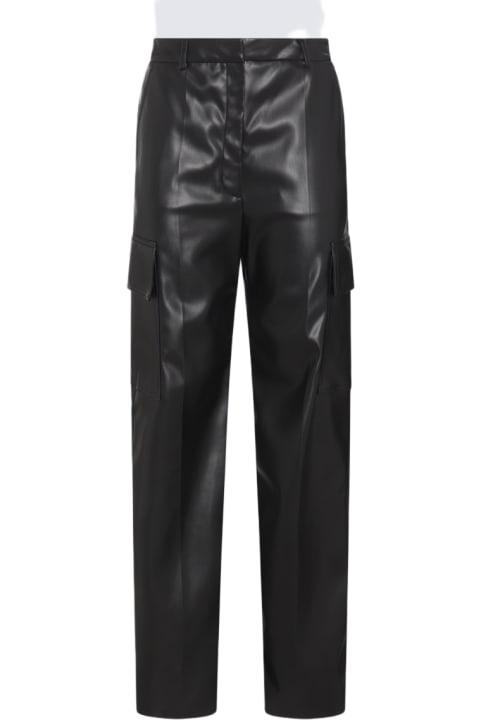 ウィメンズ新着アイテム Stella McCartney Black Faux Leather Pants