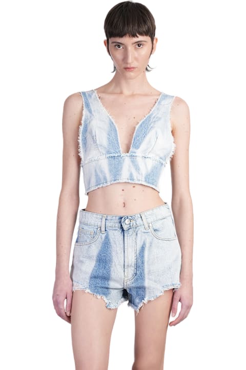 A Paper Kid Clothing for Women A Paper Kid Topwear In Blue Cotton