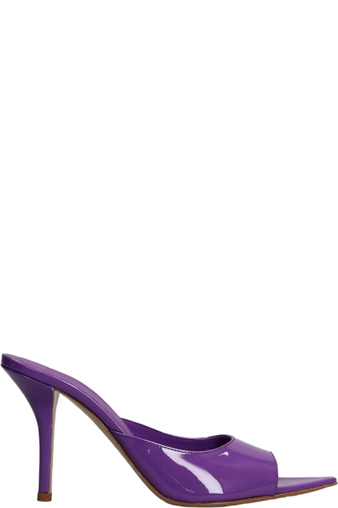 ウィメンズ新着アイテム GIA BORGHINI Perni 04 Sandals In Viola Patent Leather