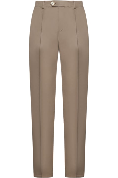 Pants for Men Brunello Cucinelli Stretch Cotton Trousers