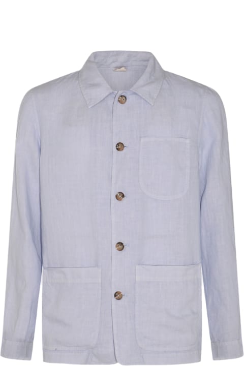 Altea Coats & Jackets for Men Altea Light Violet Linen Shirt