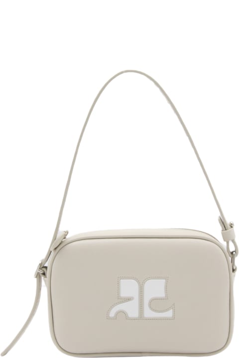 Fashion for Women Courrèges Light Beige Calfskin Shoulder Bag