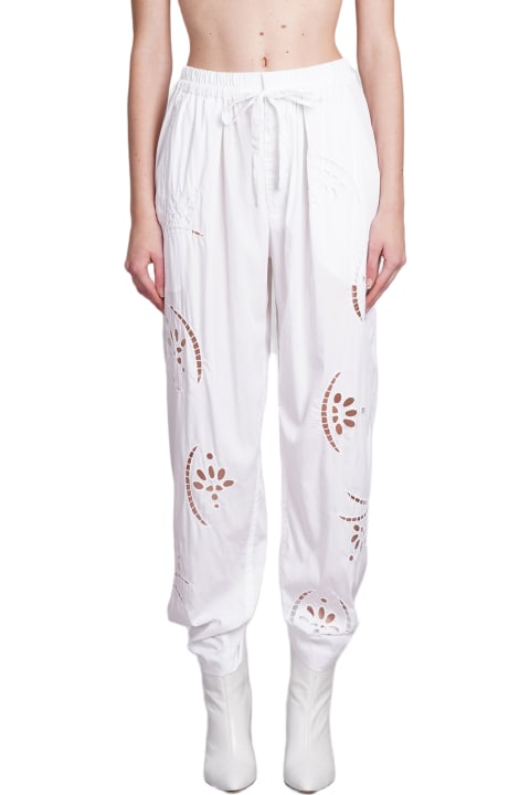 Pants & Shorts for Women Isabel Marant Hectorina Pants In White Modal