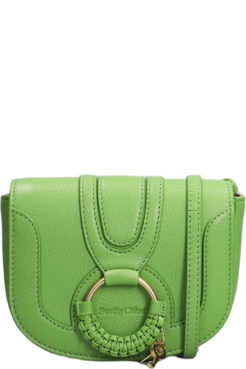 See by Chloé Bags for Women See by Chloé Hana Mini Shoulder Bag In Green Leather