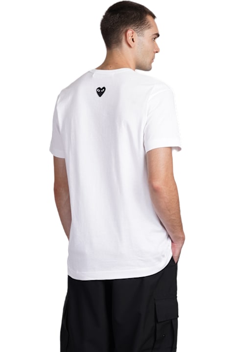 Fashion for Men Comme des Garçons Play T-shirt In White Cotton