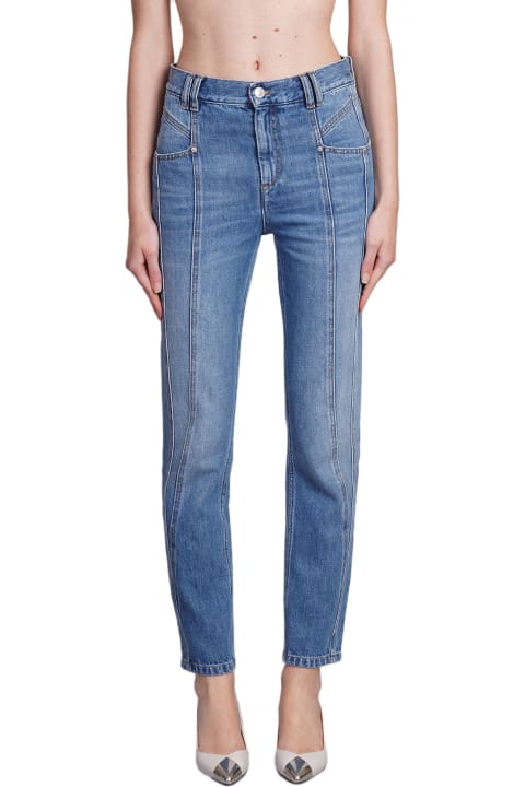 Jeans for Women Isabel Marant Nikira Jeans In Blue Cotton