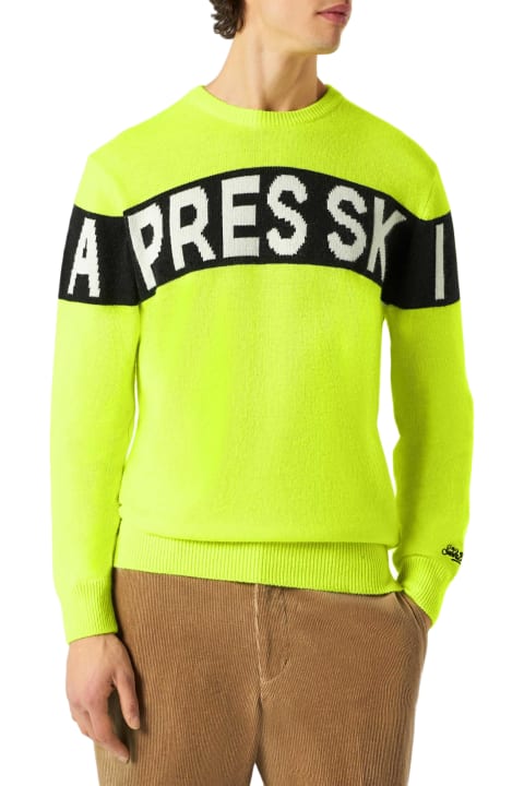 Homeware MC2 Saint Barth Man Sweater With Apres Ski Lettering