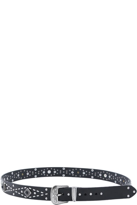 Homeware Golden Goose Black Leather Belt