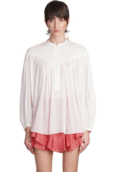Topwear for Women Isabel Marant Kiledia Blouse In White Cotton