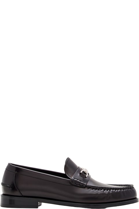 Loafers & Boat Shoes for Men Versace Calf Leather Loafer