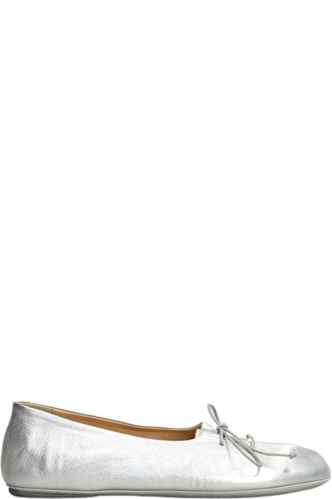 Marsell for Women Marsell Girella Ballet Flats In Silver Leather