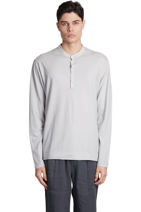 Massimo Alba Topwear for Men Massimo Alba Hawai T-shirt In Grey Cotton