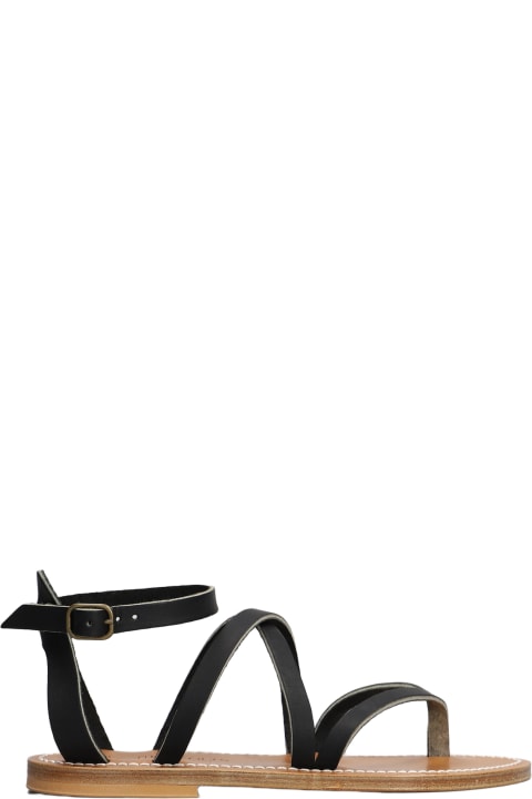 Shoes for Women K.Jacques Epicure F Flats In Black Leather