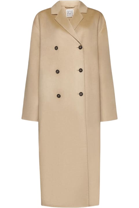 Totême Coats & Jackets for Women Totême Oversized Double-breasted Wool Coat
