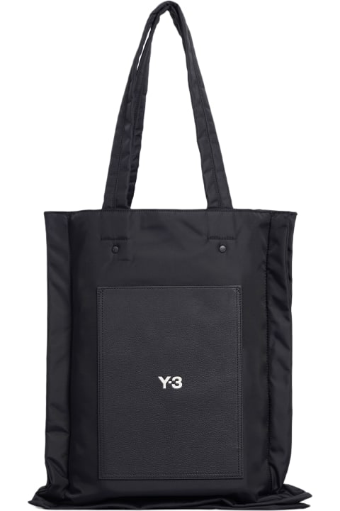 Bags for Men Y-3 Tote In Black Polyester