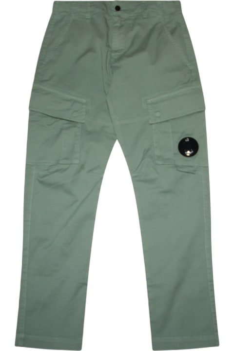 C.P. Company Bottoms for Boys C.P. Company Green Cotton Pants