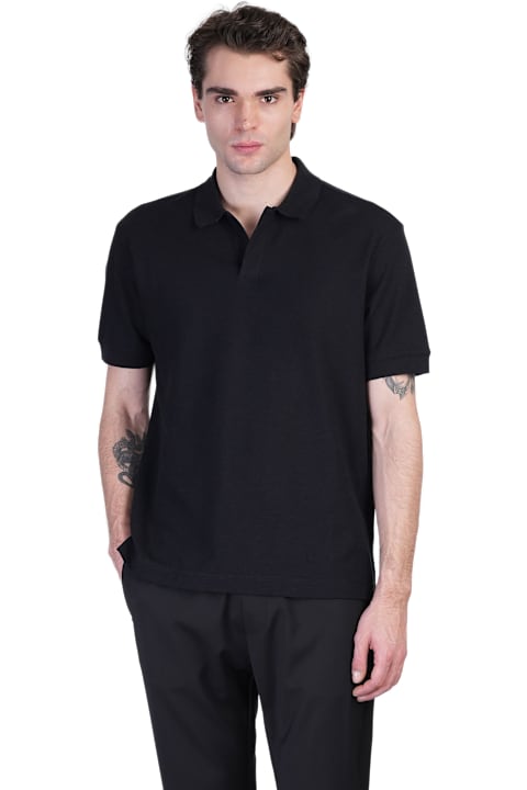 Zegna for Women Zegna Polo In Black Cotton