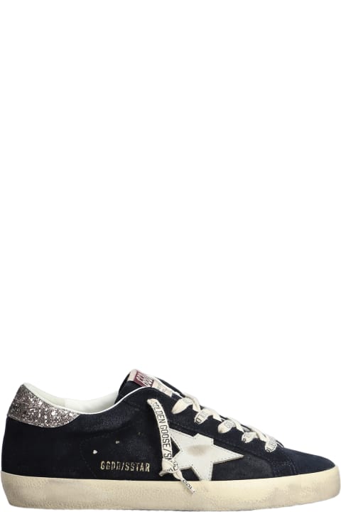 Fashion for Women Golden Goose Superstar Sneakers In Blue Suede