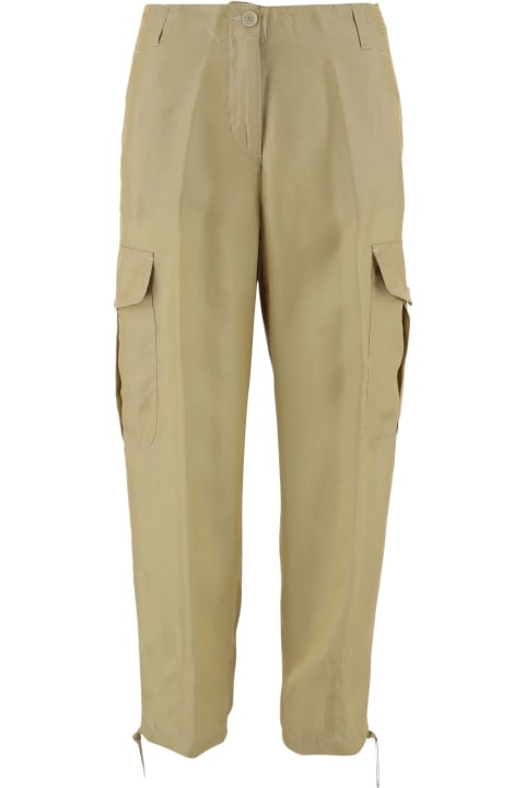 Aspesi Pants & Shorts for Women Aspesi Viscose Blend Cargo Pants