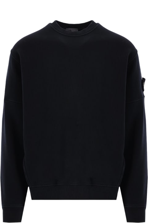 Fleeces & Tracksuits for Men Stone Island Jersey Sweatshirt With Logo Badge