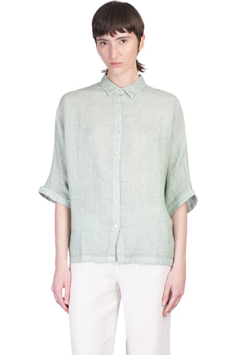120% Lino Clothing for Women 120% Lino Shirt In Green Linen