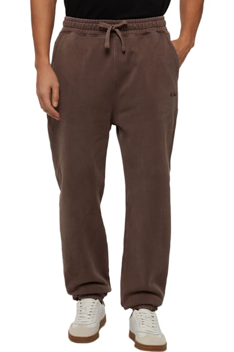 Homeware MC2 Saint Barth Brown Tracksuit Pants Bolt With Vintage Treatment