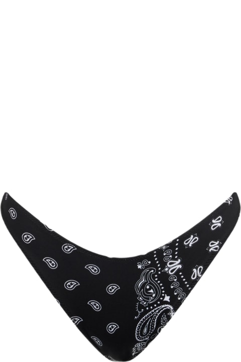 Homeware MC2 Saint Barth Woman Cheeky Swim Briefs With Black Bandanna Print