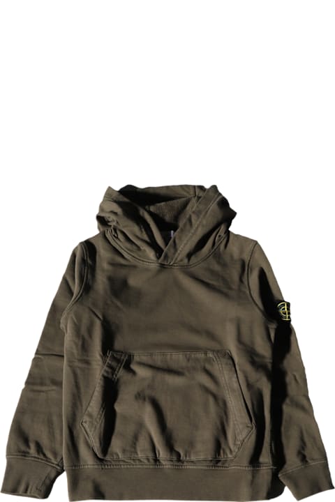 آخر صيحات الموضة من بنات Stone Island Dark Green Cotton Sweatshirt