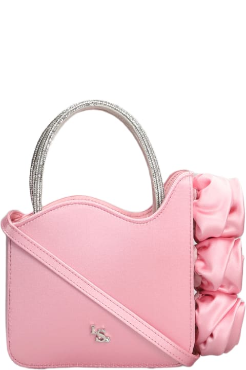 Le Silla Totes for Women Le Silla Rose Hand Bag In Rose-pink Satin