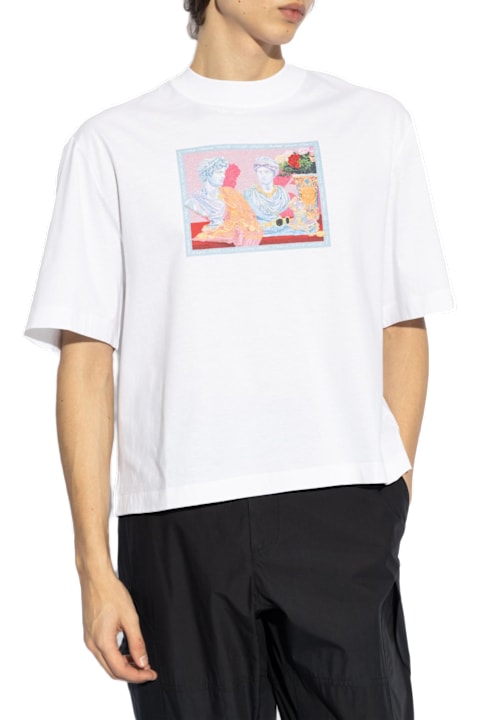 Versace Topwear for Men Versace Versace T-shirt With Colorful Print