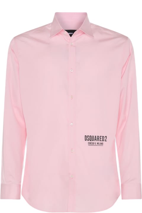 Dsquared2 Sale for Men Dsquared2 Pink Cotton Shirt