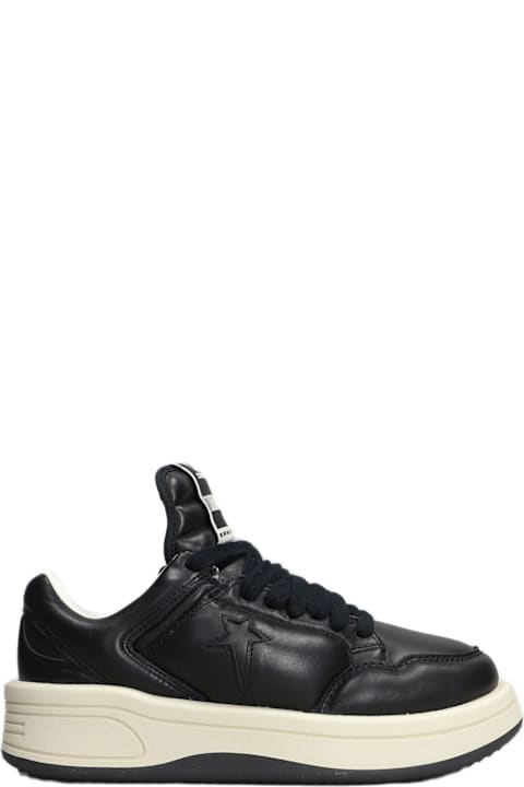 Fashion for Men DRKSHDW Turbowpn Ox Sneakers In Black Leather