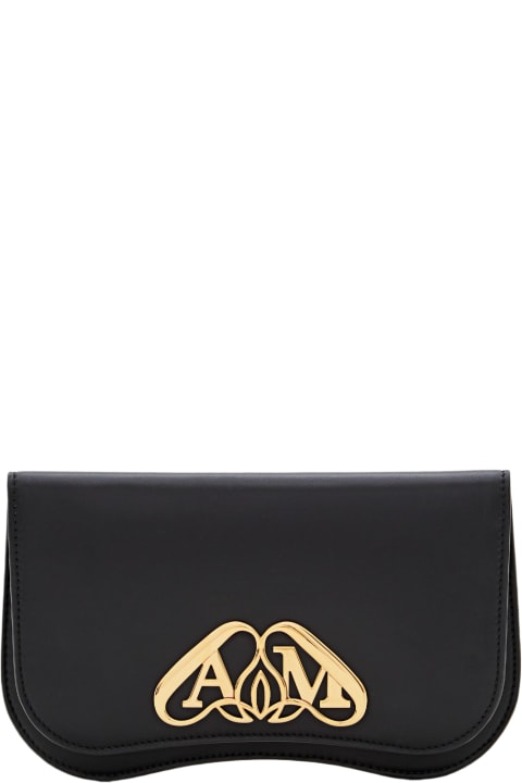 Clutches for Women Alexander McQueen Seal Leather Phone Holder