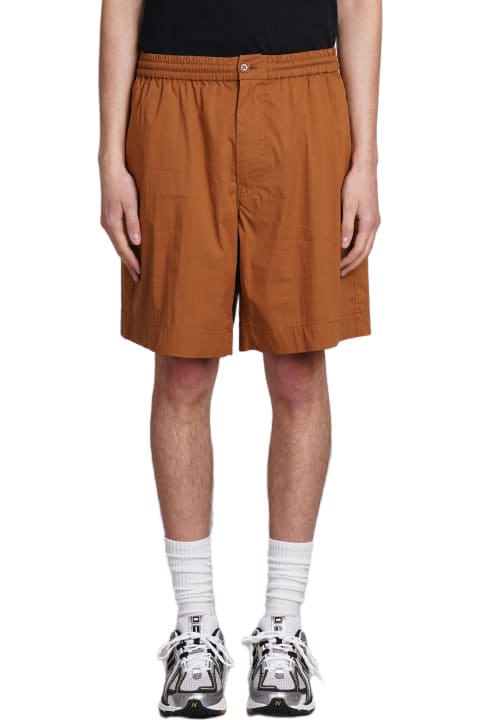 Aspesi Men Aspesi Bermuda Nemo Shorts In Brown Cotton