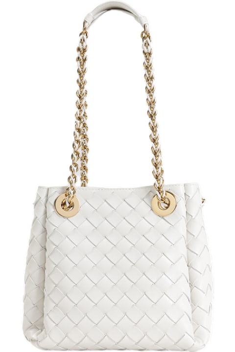 Bottega Veneta Shoulder Bags for Women Bottega Veneta Parachute Small White Shoulder Bag - Bottega Veneta