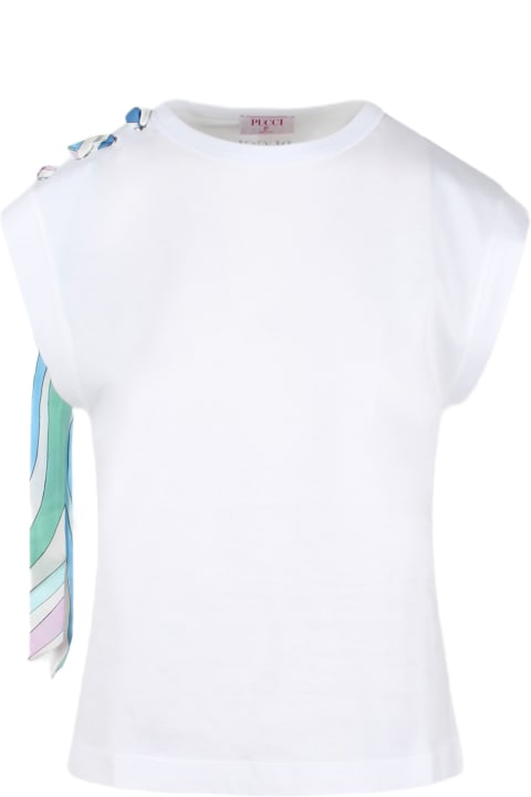 Pucci Topwear for Women Pucci Marmo-print Cotton T-shirt