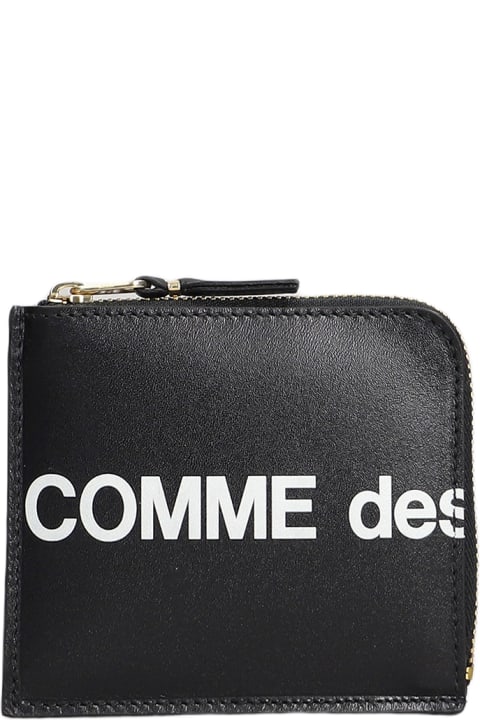 Wallets for Men Comme des Garçons Wallet Wallet In Black Leather