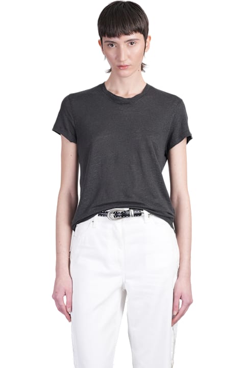 IRO Topwear for Men IRO Third T-shirt In Black Linen