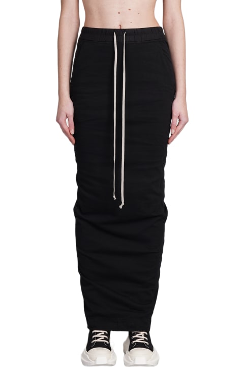 Skirts for Women DRKSHDW Pull On Pillar Skirt In Black Cotton